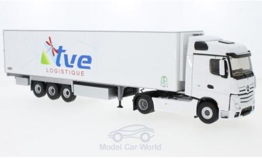 Mercedes Actros 1/43 Eligor 2 Semi blanche TVE Logistik miniature