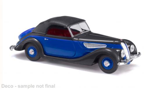 EMW 327 1/87 Busch Cabriolet bleue/noire 1952 1:87 miniature