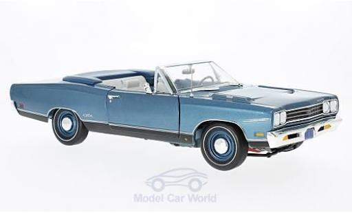 Miniature Plymouth GTX 1/18 Ertl Cabriolet metallise bleue 50th Anniversary 1969 ohne Vitrine Plymouth GTX 1/18 Ertl Cabriolet metallise bleue 50th Anniversary 1969 ohne Vitrine miniature