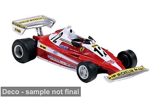 Miniature Ferrari 312 T2 Formel 1 1978 Michelin G.Villeneuve 1/87 Brekina