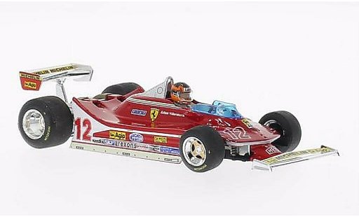 Ferrari 312 T4 1/43 Brumm No.12 avec Fahrerfigur GP Frankreich 1979 miniature
