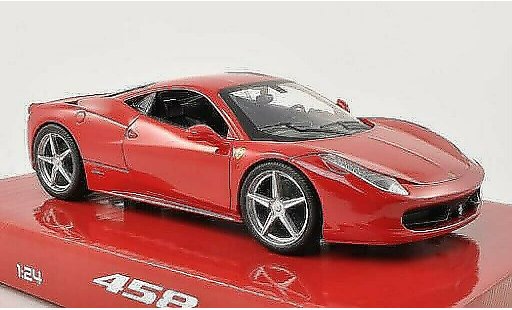 Ferrari 458 Italia 1/24 Hot Wheels rouge miniature