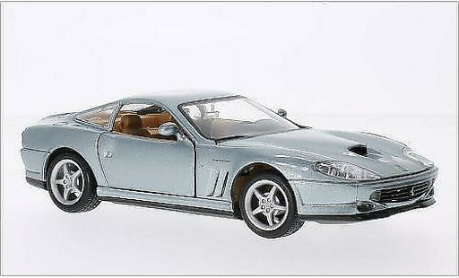 Ferrari 550 Maranello 1/24 Burago metallise grise miniature