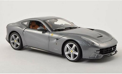 Ferrari F12 Berlinetta 1/18 Hot Wheels 2 grise miniature