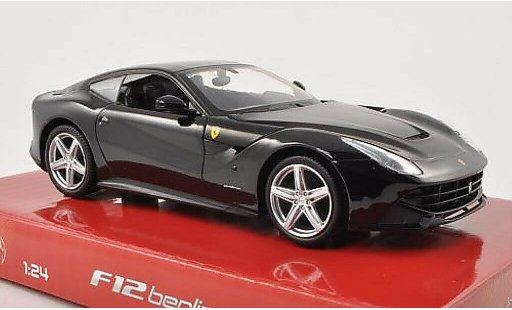Ferrari F12 Berlinetta 1/24 Hot Wheels 2 noire miniature