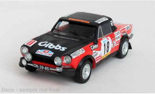 Fiat 124 1/43 Trofeu Sport Spider 1600 TAP Rally 1974 Cinegra VIP #18 L.Netto/Jocames 1:43 miniature