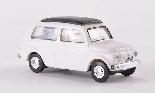 Fiat 500 Giardiniera 1/87 Schuco Giardinera blanche miniature