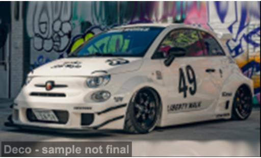 Fiat 595 1/18 Solido Abarth LB-Works blanche/Dekor 1:18 miniature