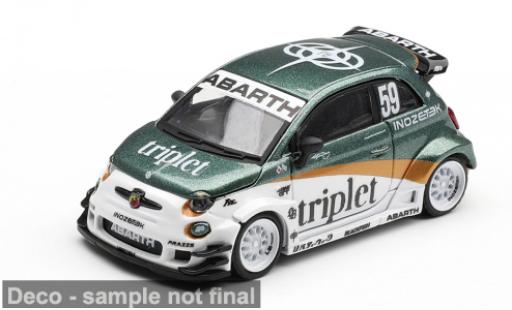 Fiat 595 1/64 Mini GT Abarth LB-Works blanche/verte 2026 TY Edition 1:64