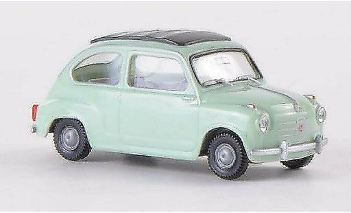 Fiat 600 Berlina 1/87 Wiking verte miniature