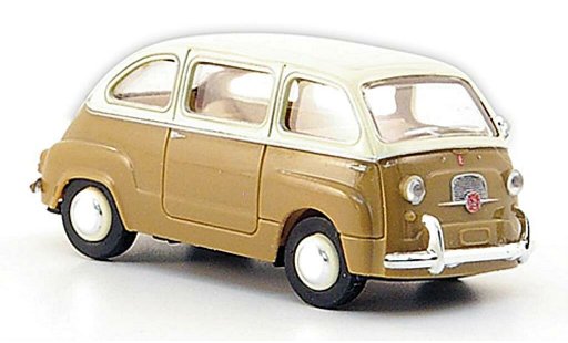 Fiat 600 Multipla 1/87 Brekina marron/elfenbein miniature