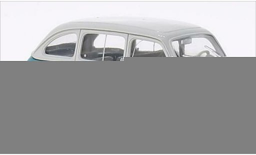 Fiat 600 Multipla 1/43 Brumm D grise/turquoise 1960 miniature