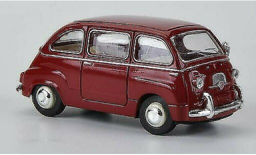 Fiat 600 Multipla 1/87 Brekina rouge miniature