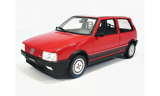 Fiat Uno Turbo i.e. 1/18 Laudoracing Models LM088 rouge 1987 miniature