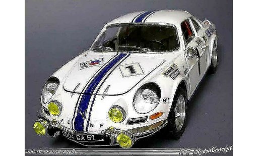 Alpine A110 rallye 1/18 Burago monte carlo historique 2007 miniature