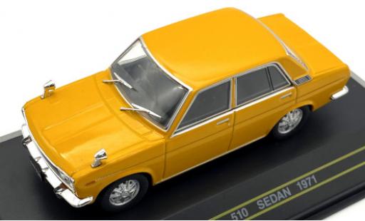 Miniature Datsun 510 1/43 First 43 Models Sedan jaune RHD 1971 Datsun 510 1/43 First 43 Models Sedan jaune RHD 1971 miniature