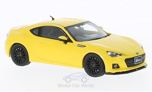 Miniature Subaru BRZ 1/43 First 43 Models STI tS jaune RHD 2013 Subaru BRZ 1/43 First 43 Models STI tS jaune RHD 2013 miniature