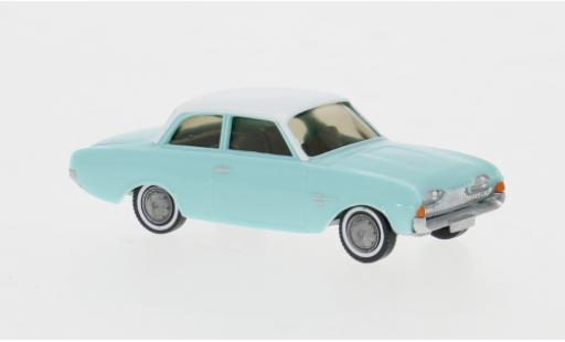 Ford 17M 1/87 Wiking bleue/blanche 1960 1:87 miniature