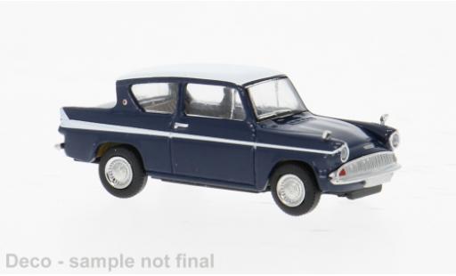 Ford Anglia 1/87 Brekina bleue/blanche 1959 1:87