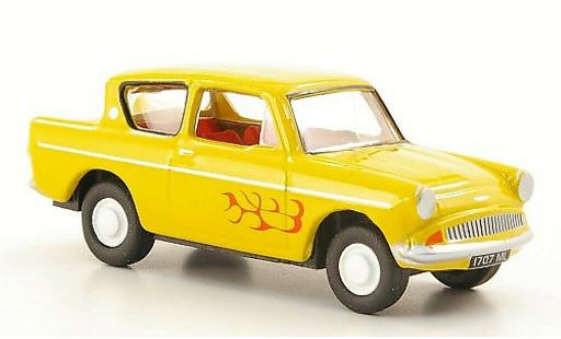 Ford Anglia 105E 1/76 Oxford jaune avec Flammendekor miniature