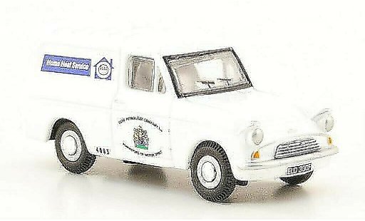 Ford Anglia Van 1/76 Oxford Fourgon Esso Service blanche miniature