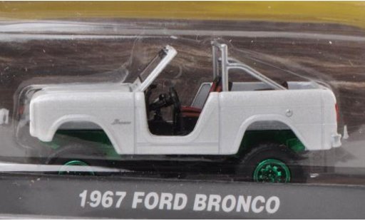 Ford Bronco Wagon 1/64 Greenlight blanche Special Version 1967 miniature