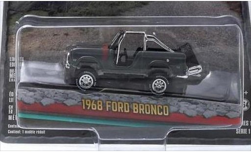 Ford Bronco Wagon 1/64 Greenlight metallise grise 1968 miniature