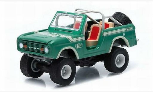 Ford Bronco Wagon 1/64 Greenlight metallise verte/Dekor Twin Peaks 1976 miniature
