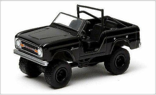 Ford Bronco Wagon 1/64 Greenlight noire 1970 miniature