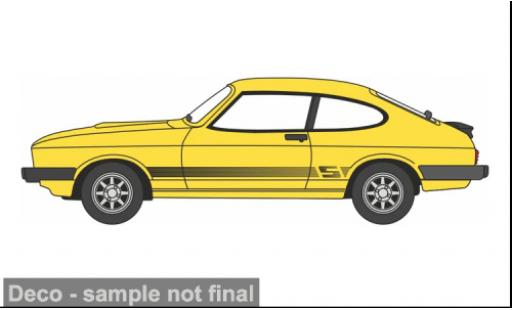 Ford Capri 1/76 Oxford MK III jaune 1:76