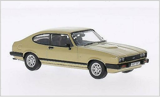 Ford Capri Ghia 3.0 1/43 Vanguards Mk3 gold RHD miniature
