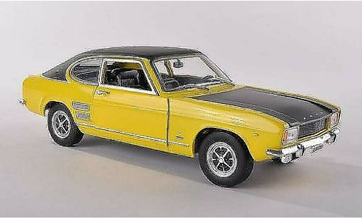 Ford Capri 1700 1/24 WhiteBox MKI GT XLR jaune/noire 1970 miniature