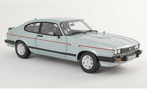 Ford Capri 2.8i 1/18 Norev MkIII grise-bleu 1982 miniature
