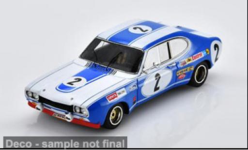 Ford Capri 1/43 Spark RS 2600 blanche/bleue 24h Spa Francorchamps 1972 #2 H-J.Stuck/J.Mass 1:43 miniature