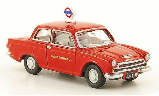 Ford Cortina Police 1/76 Oxford MKI London Transport rouge miniature