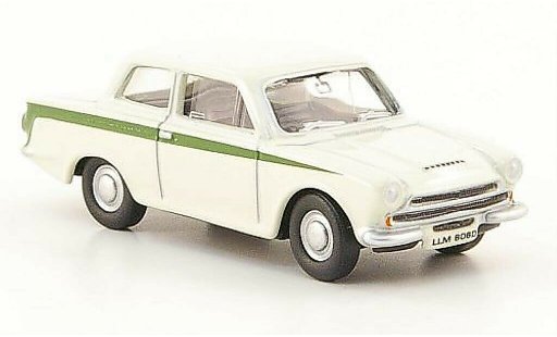 Ford Cortina MK1 1/76 Oxford MKI blanche miniature