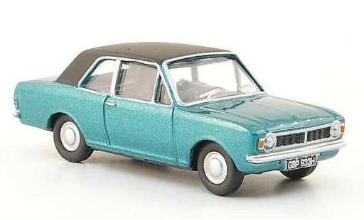 Ford Cortina MK2 1/76 Oxford MKII verte/noire miniature
