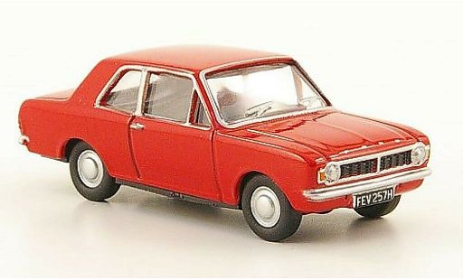 Ford Cortina MK2 1/76 Oxford MKII rouge miniature