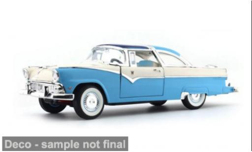 Ford Crown 1/18 Lucky Die Cast Victoria bleue/blanche 1955 1:18 miniature