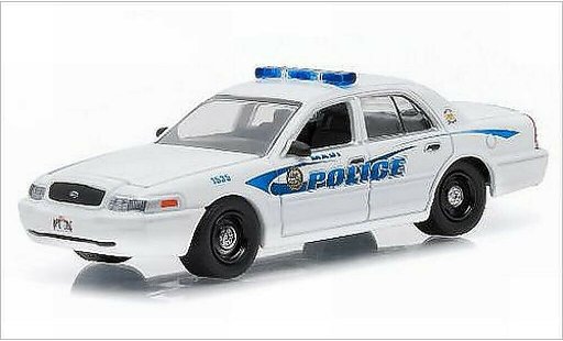 Ford Crown Police Interceptor 1/64 Greenlight Victoria Maui 2008 miniature