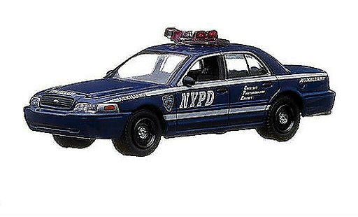 Ford Crown Police Interceptor 1/64 Greenlight Victoria NYPD Auxiliary - New York Department (USA) miniature
