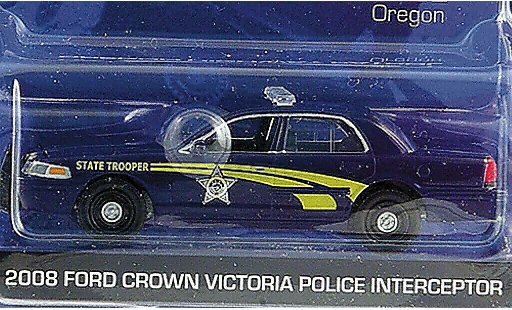 Ford Crown Police Interceptor 1/64 Greenlight Victoria Oregon Highway Patrol 2008 miniature