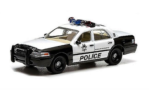 Ford Crown Police Interceptor 1/64 Greenlight Victoria Las Vegas Metro The Hangover miniature