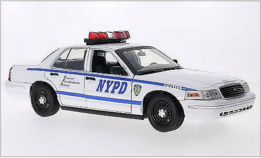 Ford Crown Police Interceptor 1/18 Greenlight Victoria NYPD 2001 miniature