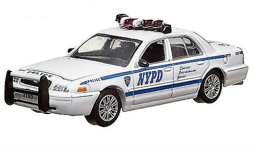 Ford Crown Police Interceptor 1/64 Greenlight Victoria NYPD (USA) 2008 miniature