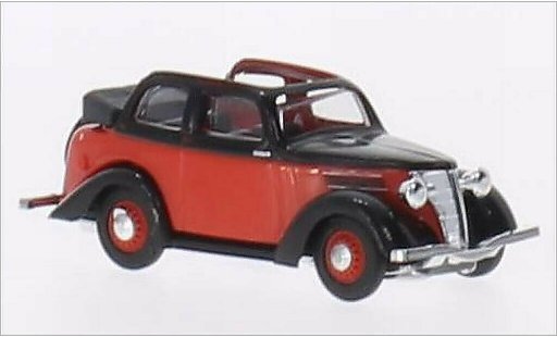 Ford Eifel Cabriolimousine 1/87 Busch rouge/noire miniature