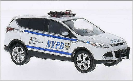 Ford Escape Police 1/43 Greenlight (Kuga II) blanche NYPD - New York 2014 miniature