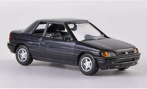 Ford Escort Berline 1/87 Busch Cabrio ferm&Atilde;&copy; noire 1991 miniature