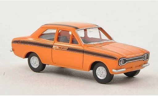 Ford Escort Mexico 1/87 Wiking I orange/noire miniature