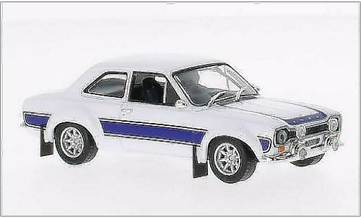 Ford Escort MK1 1/43 Greenlight I 2000 blanche/bleu RHD 1974 miniature